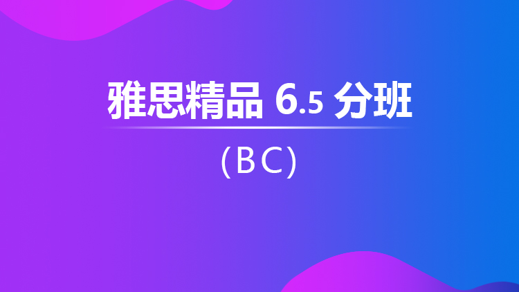 雅思精品6.5分班（BC）